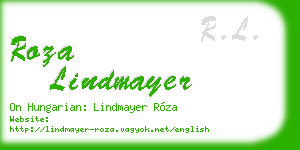 roza lindmayer business card